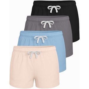image:image4 Pack Girls French Terry Shorts Pajama Lounge Sleep Kids Teens PJ BottomsSet 2