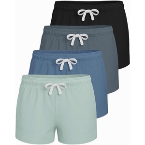 image:image4 Pack Girls French Terry Shorts Pajama Lounge Sleep Kids Teens PJ BottomsSet 5