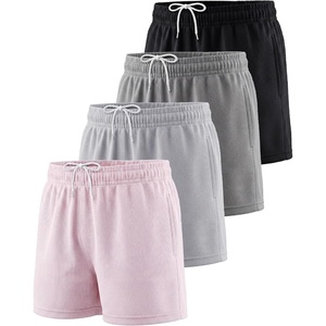 image:image4 Pack Girls Mesh Shorts Athletic Basketball Soccer Pockets Teens Kids GymSet 13