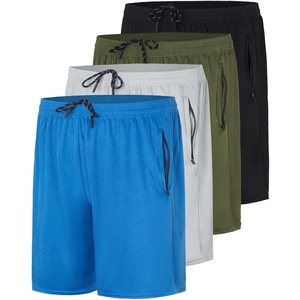 image:image4 Pack Mens 7 Mesh Shorts Athletic Workout Gym Basketball Zipper Pockets7inch  Set 3