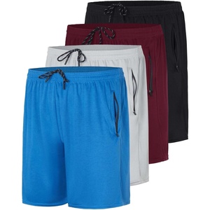 image:image4 Pack Mens 7 Mesh Shorts Athletic Workout Gym Basketball Zipper Pockets7inch  Set 5