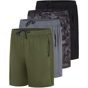 image:image4 Pack Mens 7 Mesh Shorts Athletic Workout Gym Basketball Zipper Pockets7inch  Set 6