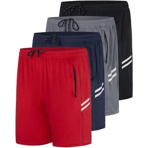 image:image4 Pack Mens 7 Mesh Shorts Athletic Workout Gym Basketball Zipper Pockets7inch  Set 8