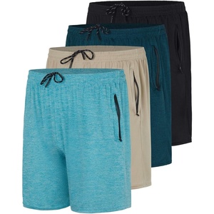 image:image4 Pack Mens 7 Mesh Shorts Athletic Workout Gym Basketball Zipper Pockets7inch  Set 9
