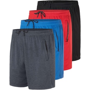 image:image4 Pack Mens Mesh 5 Zipper Athletic Workout Running Basketball Gym Shorts5inch  Set 8