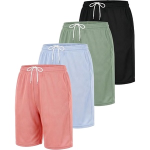image:image4 Pack Womens Mesh Bermuda Shorts Athletic Running Gym Workout PocketsSet 5