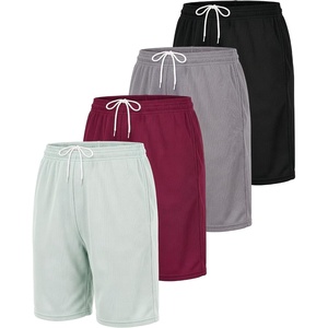 image:image4 Pack Womens Mesh Bermuda Shorts Athletic Running Gym Workout PocketsSet 6