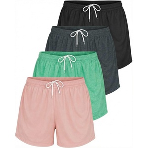 image:image4 Pack Womens Mesh Shorts Basketball Athletic Running Workout Gym PocketsSet J