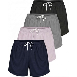 image:image4 Pack Womens Mesh Shorts Basketball Athletic Running Workout Gym PocketsSet N