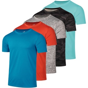 image:image5 Pack Boys Dry Fit T Shirts Athletic Short Sleeve Tees Kids TeensSet M
