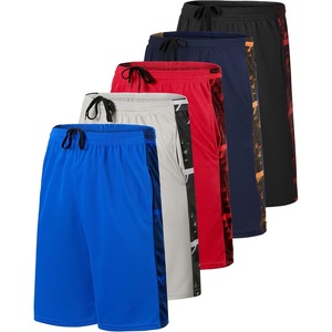 image:image5 Pack Boys Mesh Athletic Shorts Basketball Kids Soccer Sports PocketsSet 4