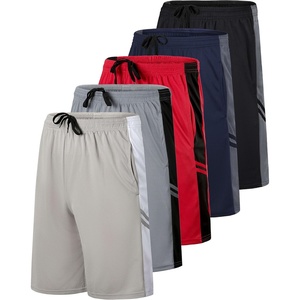 image:image5 Pack Boys Mesh Athletic Shorts Basketball Kids Soccer Sports PocketsSet 5