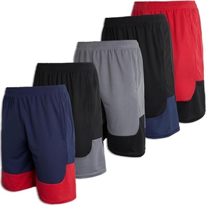 image:image5 Pack Boys Mesh Athletic Shorts Basketball Kids Soccer Sports PocketsSet 7