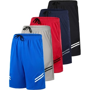 image:image5 Pack Boys Mesh Athletic Shorts Basketball Kids Soccer Sports PocketsSet 8