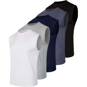 image:image5 Pack Mens Mesh Muscle Tank Tops Sleeveless Athletic Gym Workout ShirtsSet 11