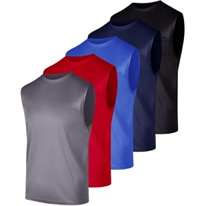 image:image5 Pack Mens Mesh Muscle Tank Tops Sleeveless Athletic Gym Workout ShirtsSet 15