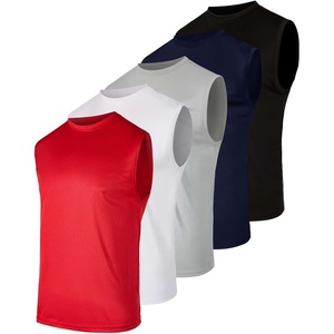 image:image5 Pack Mens Mesh Muscle Tank Tops Sleeveless Athletic Gym Workout ShirtsSet 5