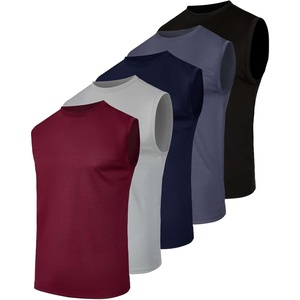 image:image5 Pack Mens Mesh Muscle Tank Tops Sleeveless Athletic Gym Workout ShirtsSet 8