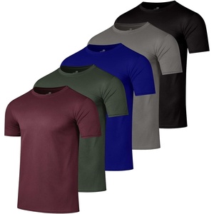 image:image5 Pack Mens Mesh Short Sleeve T Shirts Athletic Workout Running Gym TeesSet 16