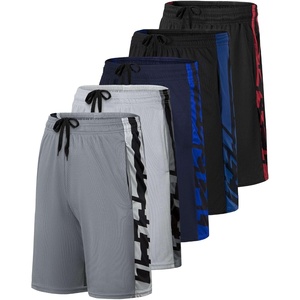 image:image5 Pack Mens Mesh Shorts 9 Long Athletic Running Workout Gym BasketballSet B