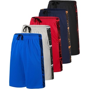 image:image5 Pack Mens Mesh Shorts 9 Long Athletic Running Workout Gym BasketballSet D