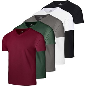 image:image5 Pack Mens Mesh V Neck T Shirts Dry Fit Athletic Workout Gym Running TeesSet 20
