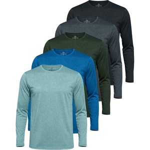 image:imageMens Mesh Long Sleeve Shirts UPF Sun Protection Dry Fit Casual Work Gym Tee5 Pack Set 3