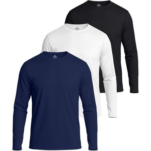 image:imageMens Mesh Long Sleeve Shirts UPF Sun Protection Dry Fit Casual Work Gym TeeSet 1