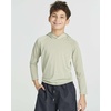 image:image3 Pack Boys Sun Hoodie Rash Guard Swim Shirts Long Sleeve UPF Hooded KidsSet 1