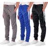 image:image3 Pack Boys Tricot Joggers Athletic Sweatpants Pants Sports Kids PocketsSet 12