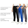 image:image3 Pack Boys Tricot Sweatpants Open Bottom Kids Teen Athletic Pants PocketsSet 2