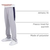 image:image3 Pack Boys Tricot Sweatpants Open Bottom Kids Teen Athletic Pants PocketsSet 4
