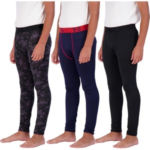 image:image3 Pack Boys Compression Pants Tights Leggings Base Layer Kids Youth SportsBlack  Navy  Digital Camo