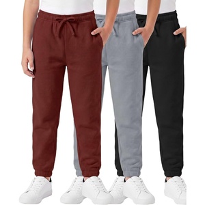 image:image3 Pack Boys Fleece Joggers Sweatpants Athletic Kids School Pants PocketsSet 1
