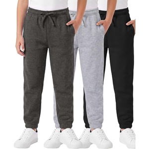 image:image3 Pack Boys Fleece Joggers Sweatpants Athletic Kids School Pants PocketsSet 9
