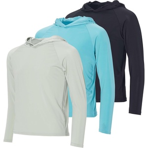 image:image3 Pack Boys Sun Hoodie Rash Guard Swim Shirts Long Sleeve UPF Hooded KidsSet 1
