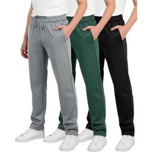 image:image3 Pack Boys Tricot Sweatpants Open Bottom Kids Teen Athletic Pants PocketsSet 14