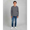 image:image4 Pack Boys Cotton Long Sleeve Shirts Crew Neck Tees Pocket Kids Teens TeeSet 3
