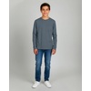 image:image4 Pack Boys Cotton Long Sleeve Shirts Crew Neck Tees Pocket Kids Teens TeeSet 7
