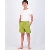 image:imageReal Essentials 3Pack Boys Swim Board Shorts Trunks with Drawstring Beach UPF Swimwear Surf Swimming Short for BoysSet 1