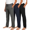 image:image3 Pack Boys Pajama Sweatpants Joggers Open Bottom Kids Teens PJs SweatsSet 2