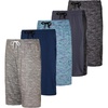 image:image5 Pack Boys Athletic Shorts Basketball Soccer Mesh Kids Teens Gym PocketsSet 1