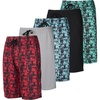 image:image5 Pack Boys Athletic Shorts Basketball Soccer Mesh Kids Teens Gym PocketsSet 8