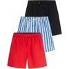 image:imageReal Essentials 3Pack Boys Swim Board Shorts Trunks with Drawstring Beach UPF Swimwear Surf Swimming Short for BoysSet 2