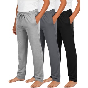 image:image3 Pack Boys Pajama Sweatpants Joggers Open Bottom Kids Teens PJs SweatsSet 3