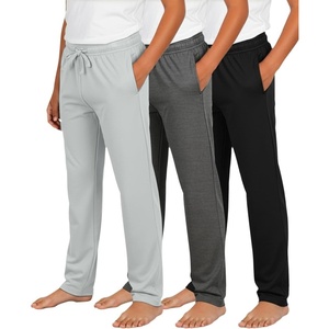 image:image3 Pack Boys Pajama Sweatpants Joggers Open Bottom Kids Teens PJs SweatsSet 5