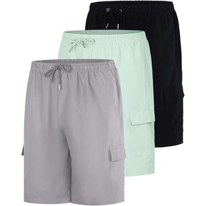 image:image3 Pack Boys Swim Trunks Board Shorts Cargo Pockets Bathing Suit Kids TeensSet 3
