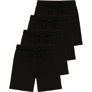 image:imageReal Essentials 4 Pack Boys Fleece Lounge Shorts  Soft PullOn Gym School Sleep amp Active Sports Shorts for KidsSet 7