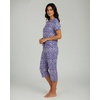 image:image2 Pack Womens Pajama Lounge Sets Capri Pants Short Sleeve Tops SleepwearSet 1