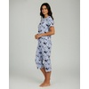 image:image2 Pack Womens Pajama Lounge Sets Capri Pants Short Sleeve Tops SleepwearSet 2